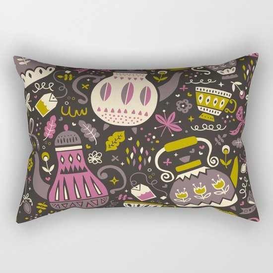 Tea Time Rectangular Pillow