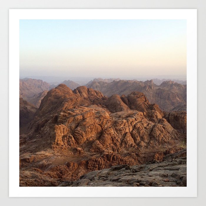 The Sinai Mountains Art Print