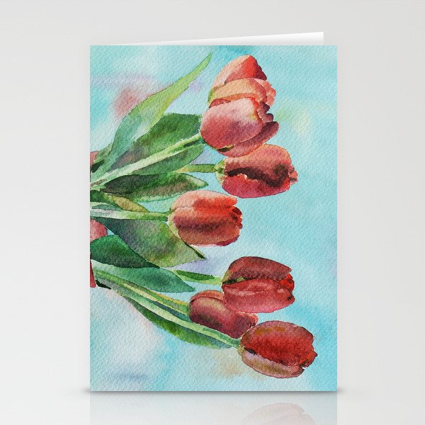 Early tulips Stationery Cards