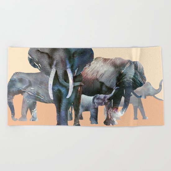 The Elefant Squad Beach Towel