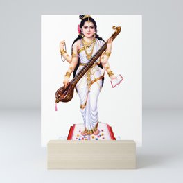 Goddess Sarasvati Mini Art Print