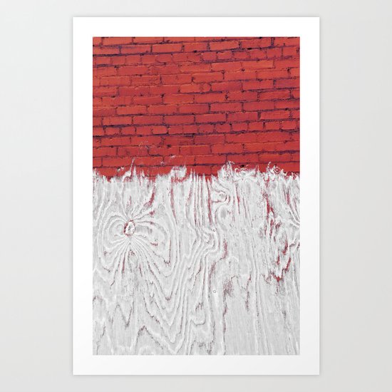 Bleached Brick Art Print