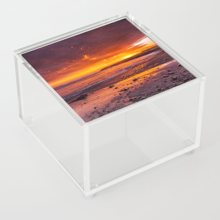 Sunset at the sea Acrylic Box