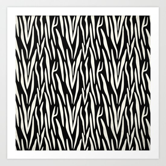 Zebra Print Art Print