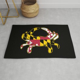 Maryland Flag Crab Area & Throw Rug
