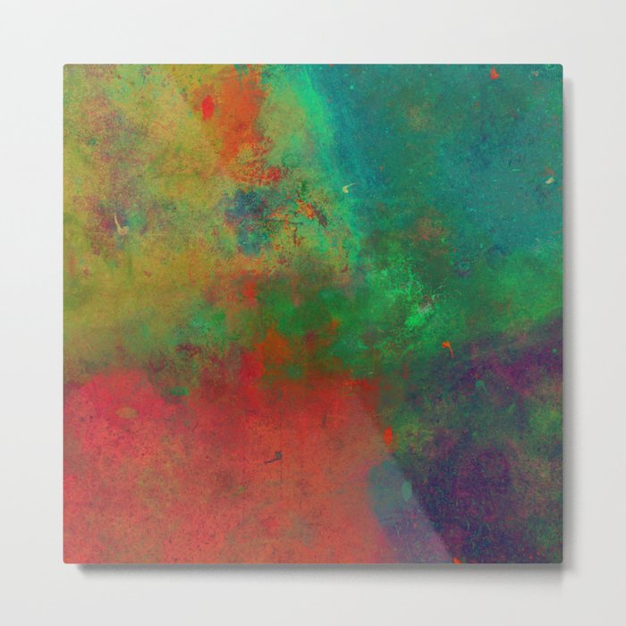 Lose Yourself In Colour (Abstract, textured painting) Metal Print