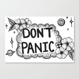 Don't Panic Canvas Print