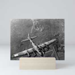 B-17 Bomber Over Germany - WW2 - 1943 Mini Art Print