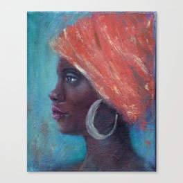Noble Strength African Woman Canvas Print