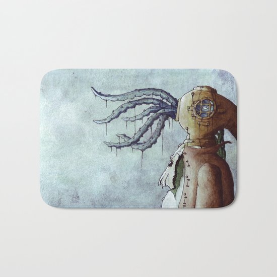 The Octopus Man Bath Mat