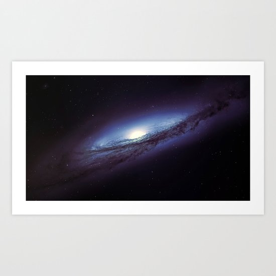 Spiral galaxy Art Print
