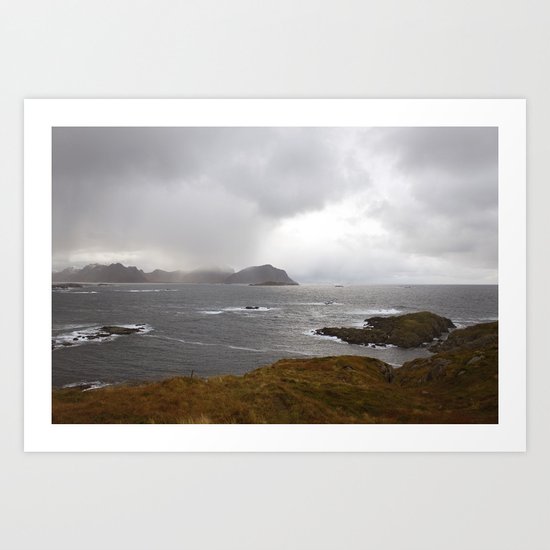 Lofoten Seaview Art Print