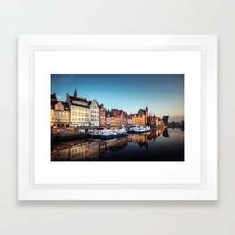 Gdansk City Poland Framed Art Print