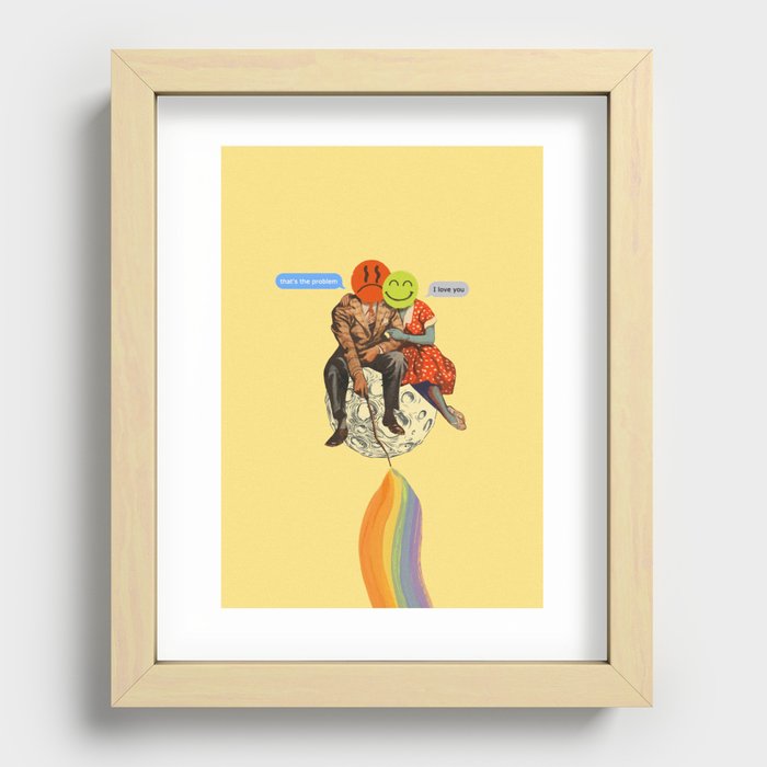 The tragedy of love Recessed Framed Print