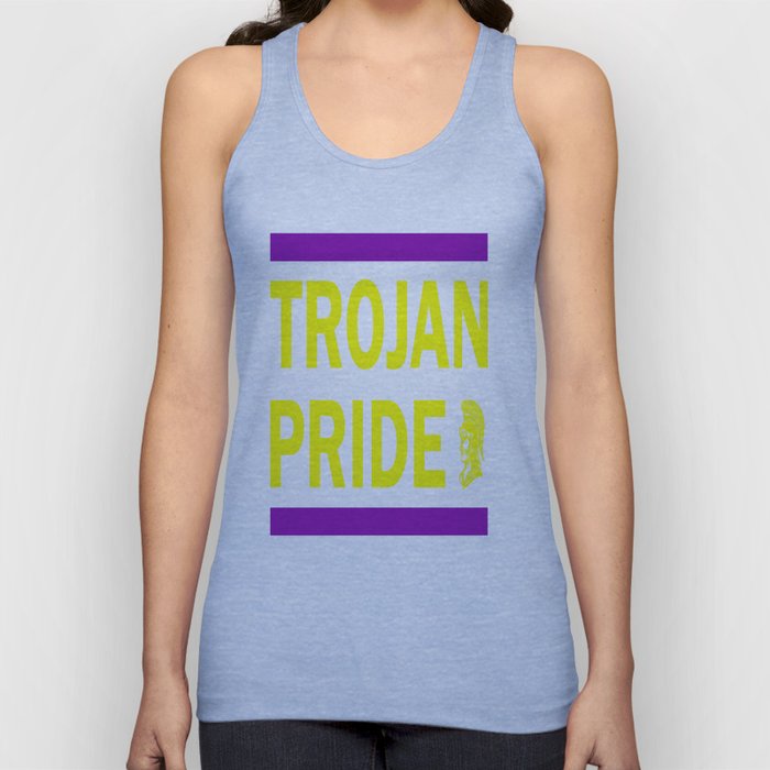 Trojan Pride - Purple & Yellow Tank Top