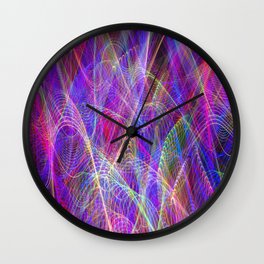 Colorful Neon Lights Wall Clock