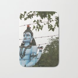 Shiva  Bath Mat | Digital, Kalbharav, Shivaprint, Mahakal, Photo, Hinduism, Mythology, Shiva, Walldecor, Religiousdecor 