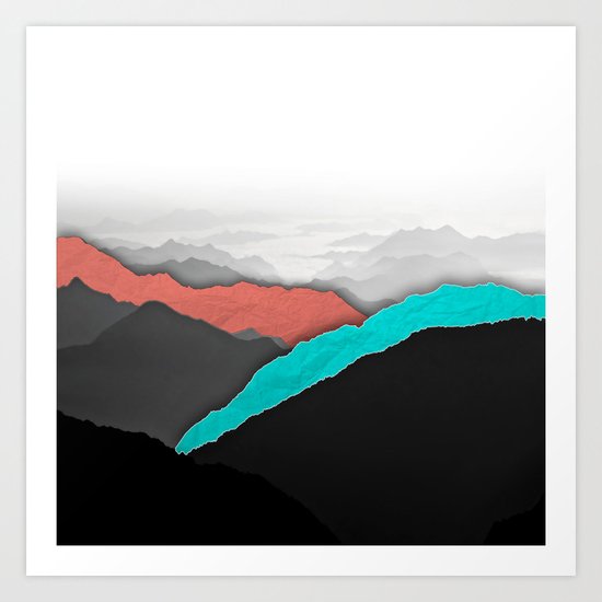 Mountain Highlights Art Print