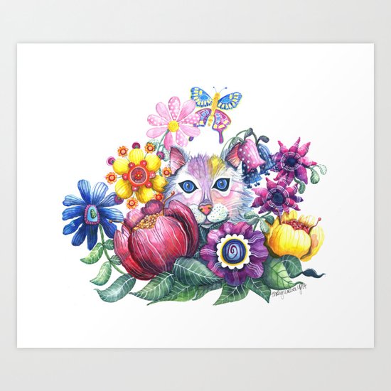 Camouflaged Art Print
