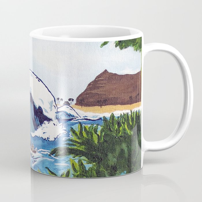 Big Swell Coffee Mug by SaltySeasArt