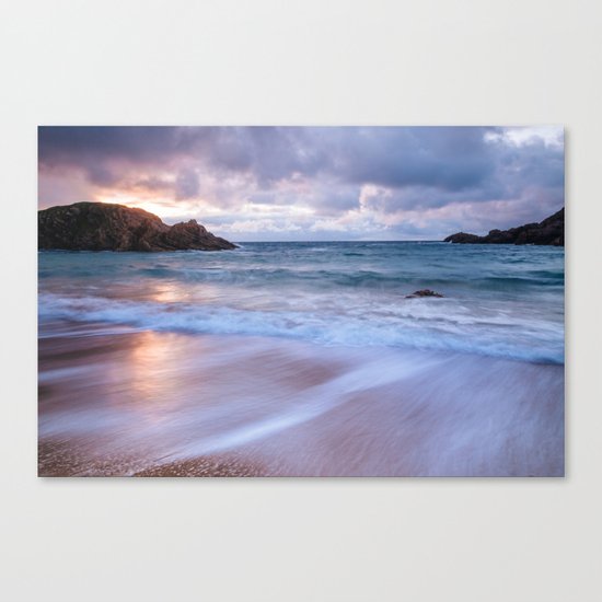 Sunset ocean Canvas Print