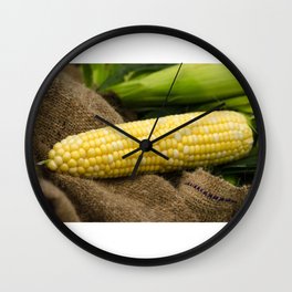 Corn on the Cob Wall Clock | Food, Yellow, Digital, Photo, Corn 