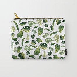 tropical leaves Carry-All Pouch