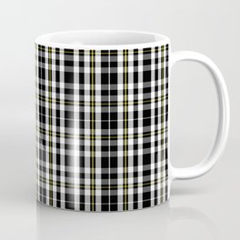 Black and white tartan plaid seamless patterns Mug