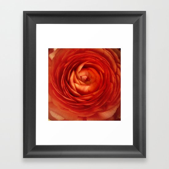 Orange Framed Art Print