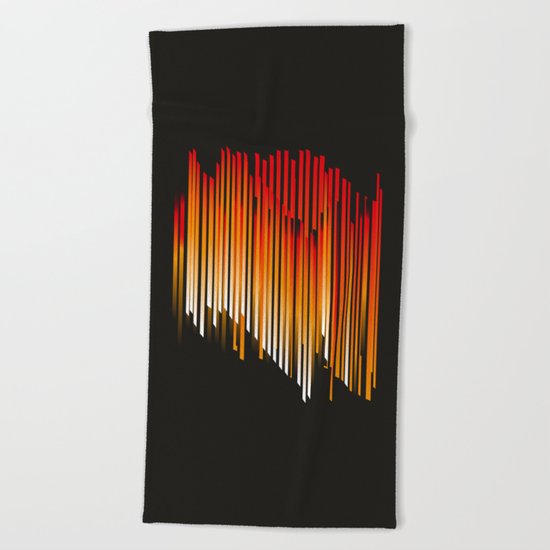 Fire Beach Towel