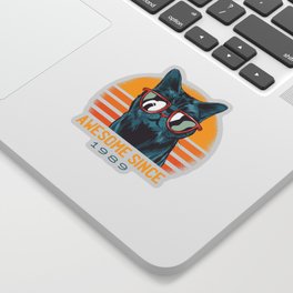 Awesome Cat Since 1989 Sticker