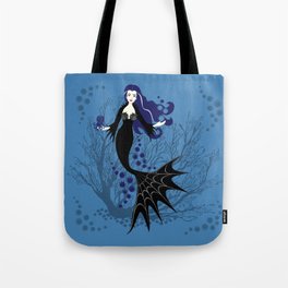 Vampire Mermaid Tote Bag