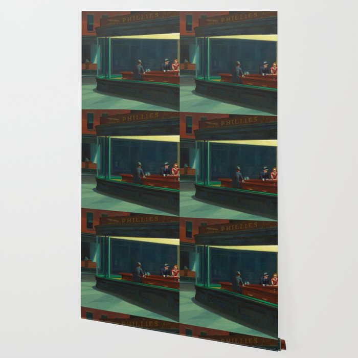 Nighthawks By Edward Hopper Wallpaper By Colorfuldesigns Society6