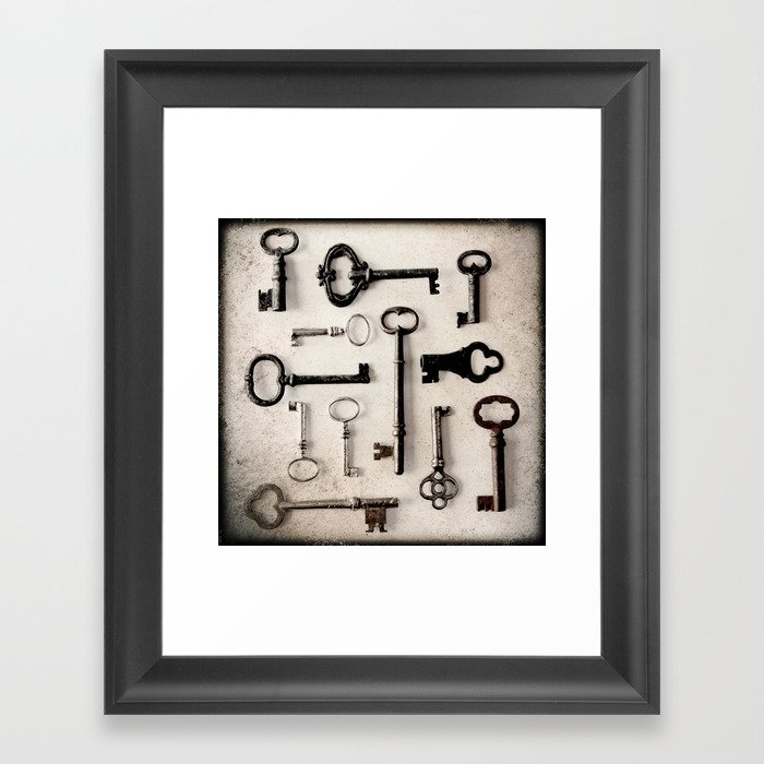 Skeleton Keys Framed Art Print