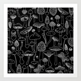 Marcella Mushrooms Art Print
