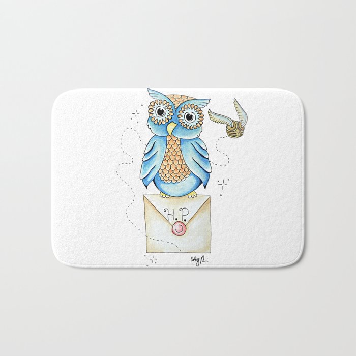 Harry Potter - Hedwig Owl and Golden Snitch Bath Mat