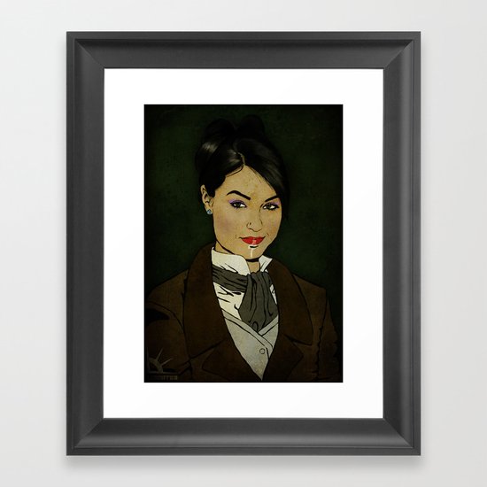 The picture of Sasha Gray Framed Art Print