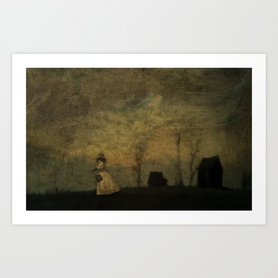 a tragic story of a witch in old New England, the kind of story with moss and roots and insects. Art Print