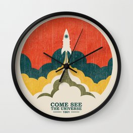 Come See The Universe Wall Clock