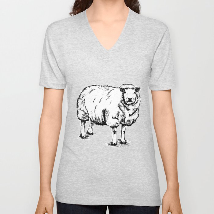 Sheep Sheep. V Neck T Shirt