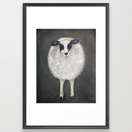Barnyard Sheep Framed Art Print