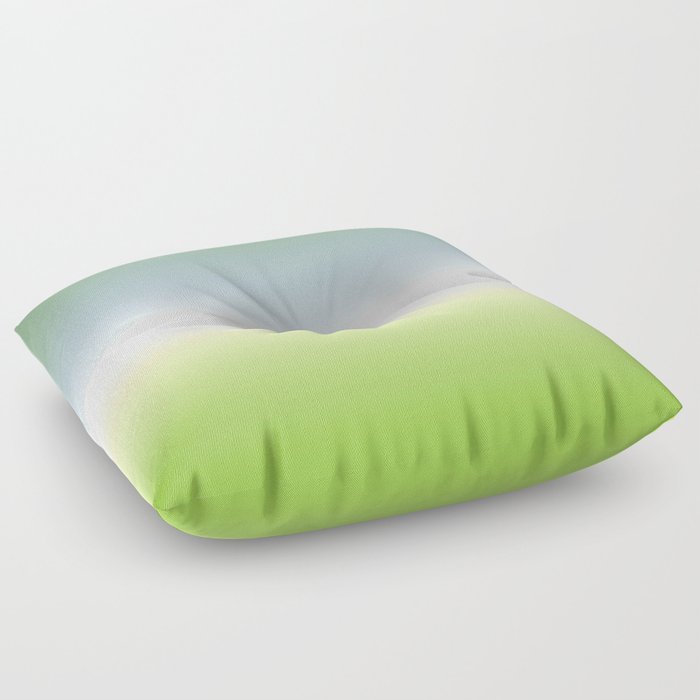 Cool & Fresh Blue Green Ombre Gradient Floor Pillow