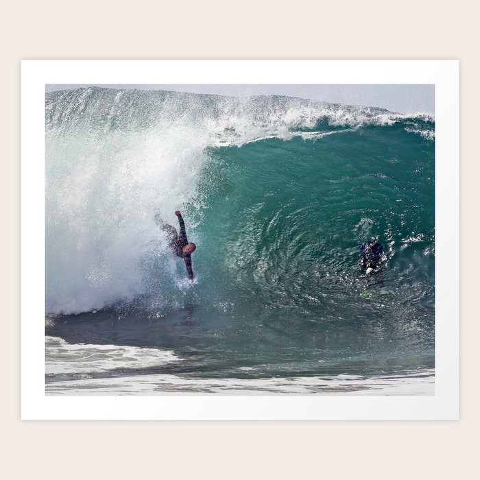 Bodysurfing Newport Wedge 43013 / JT Art Print by John Minar Fine Art