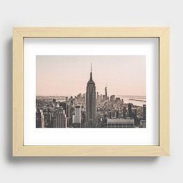 New York City sketch Recessed Framed Print