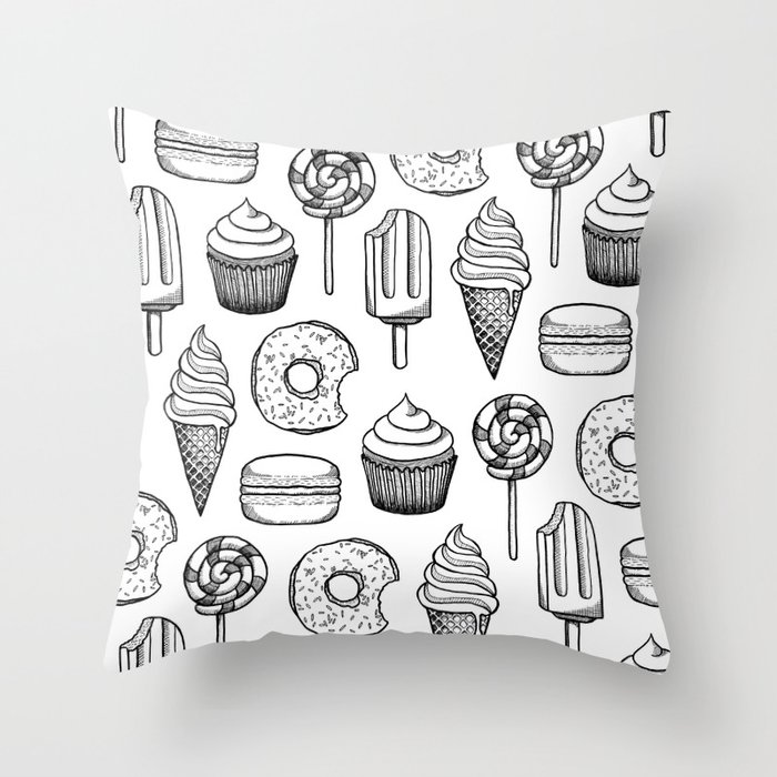Sweets Throw Pillow