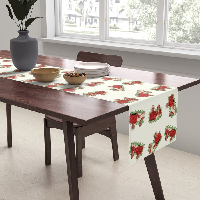 Quartet (White Christmas) Wrapping Paper Tablecloth by Classic Movie Art