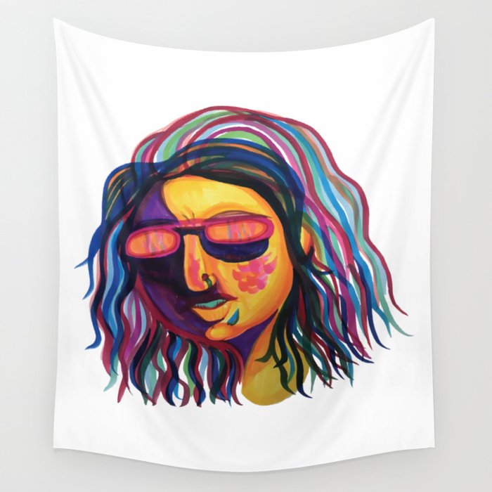 PSYCHEDELIC BABE Wall Tapestry