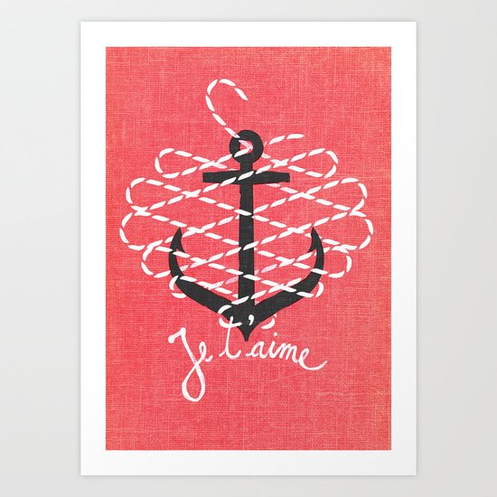 Je t'aime Art Print