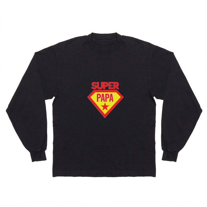 Super Papa Long Sleeve T Shirt