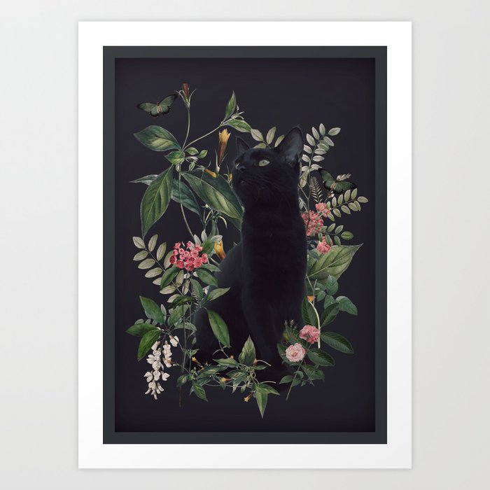 Garden Cat Art Print by dada22 Society6
